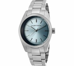 NEW Cabochon 505 Womens De Ce Monde Silver Tone-Light Blue Stainless Steel Watch - £46.76 GBP
