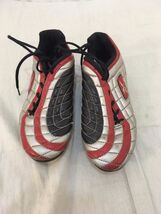 Children Youth Unisex Reebok Red Black Silver Soccer Cleats USA 4 32178 - $11.94