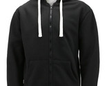 Men&#39;s Heavyweight Thermal Zip Up Hoodie Sherpa Lined Black Sweater Jacke... - £21.89 GBP
