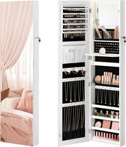 Songmics 55 Inches Tall Spacious Jewelry Cabinet, Jewelry Armoire With L... - $181.98