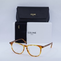 Celine CL50046F 053 Shiny Blonde Havana 56mm Eyeglasses New Authentic - $267.53