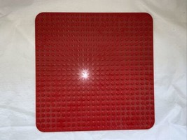 LEGO Duplo Large RED 15&quot; x 15&quot; Base Plate Platform 24x 24 Dots Rounded E... - £11.86 GBP