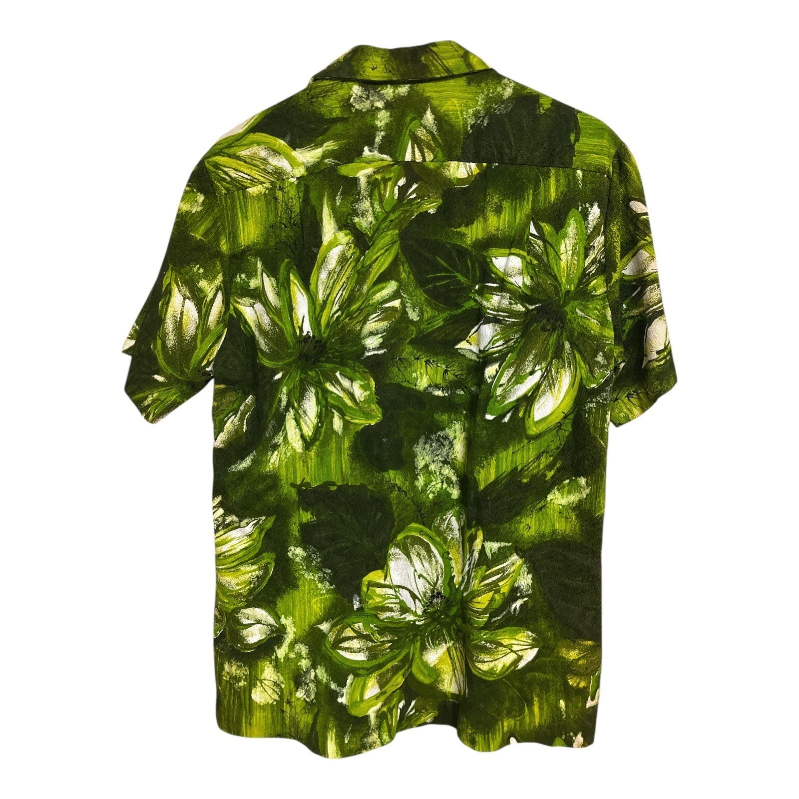 Vintage Royal Hawaiian Green Floral Aloha Shirt Men’s Size M – Made in Hawaii Item image 4