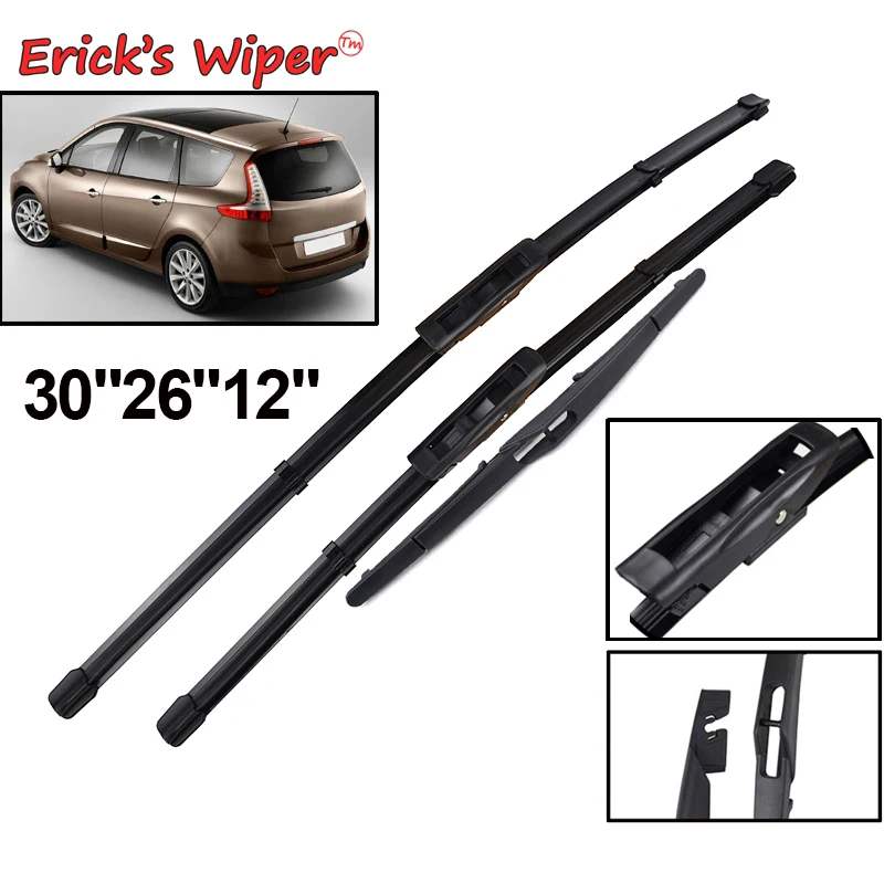 Erick&#39;s Wiper Front &amp; Rear Wiper Blades For Renault Scenic 3 / Grand Scenic 3 - £20.75 GBP