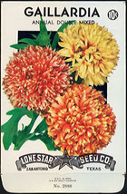 Annual Double Mixed Gaillardia Lone Star 10¢ Seed Pack - £4.71 GBP