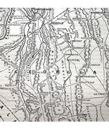 Map 1866 Chattanooga Positions Held During Civil War Victorian Military ... - €34,34 EUR
