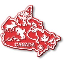 Canada Map Magnet by Classic Magnets, Collectible Souvenirs Made in The USA - $2.87