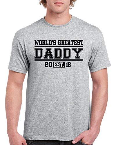 stickerdad World&#39;s Greatest Daddy T-Shirt by (Large, Sport Gray) - $13.85