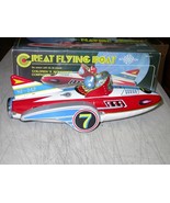 MF 742 Navire Aerien Great Flying Boat Friction Tin Toy Original Box Noi... - £19.95 GBP