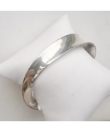MEXICAN VINTAGE 925 STERLING SILVER TWISTED MOBIUS BANGLE BRACELET 39.7 ... - €136,07 EUR