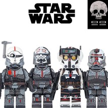 4pcs/set Clone Force 99 (The Bad Batch) Star Wars Custom Minifigures Toys Gifts - £9.58 GBP