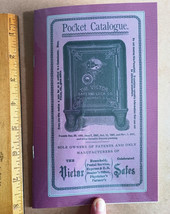 Victor Safe + Lock Co (1888) Sales Catalog w 1910 supplement Product Samples - £28.09 GBP
