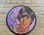 1971 Mattel Instant Replay Pete Maravich Atlanta Hawks 2.5&#39;&#39; Disc - $14.24