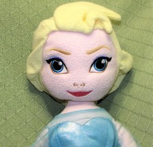 24" Elsa Frozen Doll Plush Stuffed Character Snow Queen Walt Disney Blue Dress - $13.50