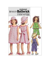 Butterick Sewing Pattern 5019 Top Dress Pants Hat Girls Size 6-8 - £6.02 GBP