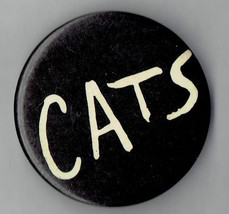 Vintage Broadway Show CATS 2&quot; pin button - $14.36