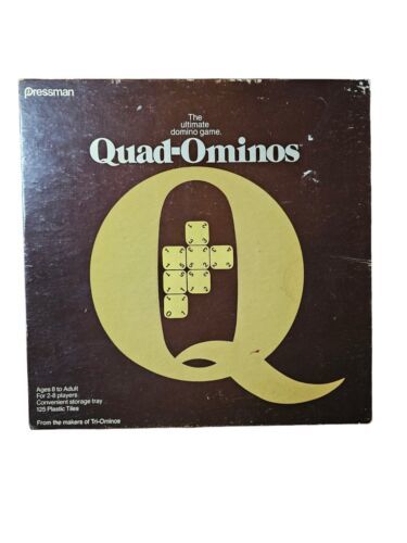 Vintage 1978 Quad-Ominos Dominoes Family Strategy Game Pressman #4422 Complete - $11.40