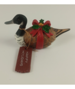 Vintage ENESCO Miniature Duck Decoy Figurine Christmas Ornament - $10.85 CAD