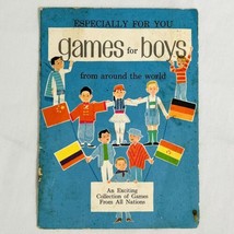Vintage Hallmark Book Card Games For Boys Games From All Nations Gayle B... - $12.32