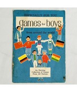 Vintage Hallmark Book Card Games For Boys Games From All Nations Gayle B... - £9.66 GBP