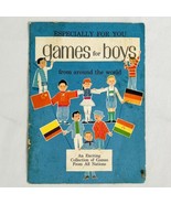 Vintage Hallmark Book Card Games For Boys Games From All Nations Gayle B... - £9.25 GBP