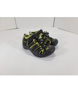 Keen Newport H2 Sandals Toe Protection Black Green Size 11C Youth Kids Boys - $22.59