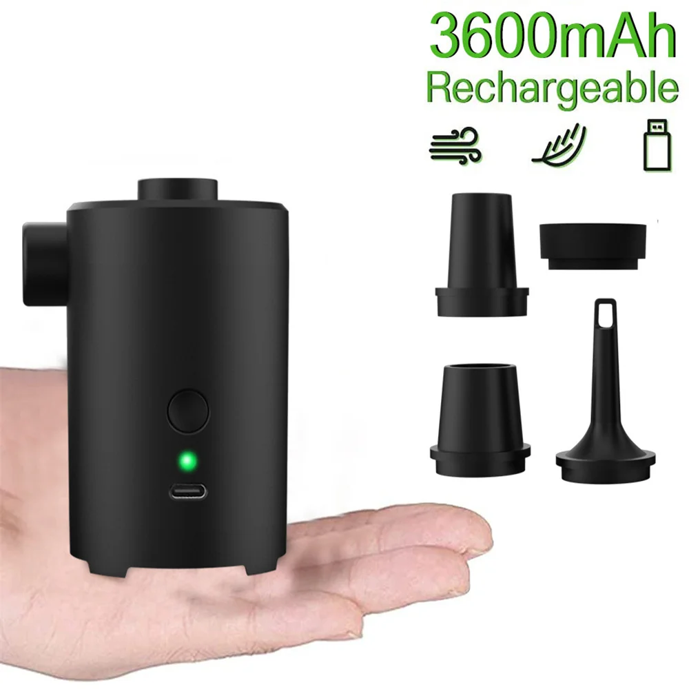 House Home Portable USB Type-C Durable Power Mini Outdoor Air Pump 3600mAh Pumps - £55.83 GBP