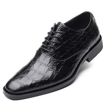 Leather Fashion Men Business Dress Loafers Pointy Black Shoes - £36.62 GBP