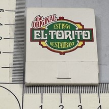 Vintage Matchbook Cover The Original  El Torito Restaurant EST 1954 gmg Unsyruck - £9.70 GBP