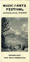 Jackson Hole Wyoming Music and Arts Festival Brochure Fine Arts Foundati... - $17.82