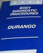 2002 Dodge Durango Corps Diagnostics Procédures Service Réparation Manuel D&#39;OEM - £8.64 GBP