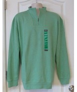 Kirkland 1/4 Zip Long Sleeve Mockneck Pullover Green or Purple Men&#39;s Sz ... - $24.30
