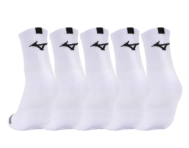 Mizuno Performance Dual Cushion Mid Crew Socks 5pcs Sportswear Casual So... - $31.41