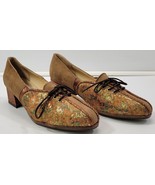 *MT) Women&#39;s Febo Ruben Scarperia  Argentina Brown Shoelace Heels Size 9 - £11.82 GBP