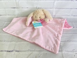 Way To Celebrate Beige Pink Bunny Rabbit Lovey Plush Security Blanket Bl... - £35.70 GBP