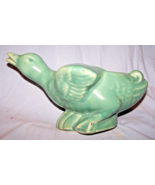 Vintage Glossy Green Unmarked Flying Duck Planter-Mid-Century Modern - $275.59 MXN