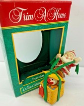 1993 Christmas Trim A Home Santa Claus Jack-In-The-Box Ornament Original Box - £10.24 GBP