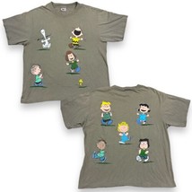 Vtg 80s Peanuts Gang Tshirt Single Stitch Adult Faded XL Changes Tag Snoopy USA - £47.33 GBP