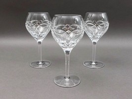 Waterford Crystal Clannad Celtic Knot 7 1/8&quot; White Wine Glass Set Of 3 - $399.99