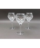 Waterford Crystal Clannad Celtic Knot 7 1/8&quot; White Wine Glass Set Of 3 - £314.53 GBP