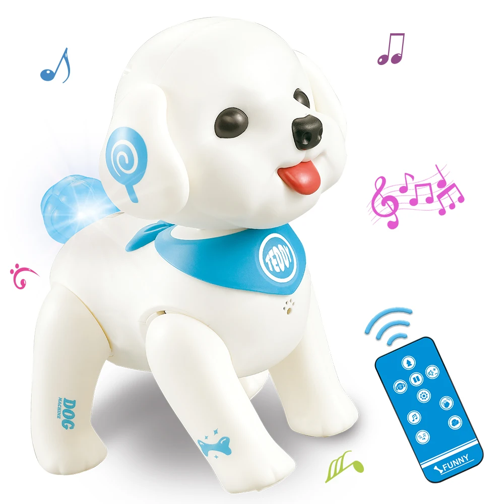 Puppy toy rc robot dog little teddy children gift electric toy walking programmable dog thumb200