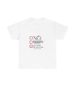 unny Christmas Tee, Unisex Holiday Shirt, Naughty Nice Christmas Gift, M... - $36.43 CAD+