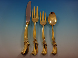 Waltz of Spring Gold by Wallace Sterling Silver Flatware Service Set 12 ... - £3,319.76 GBP