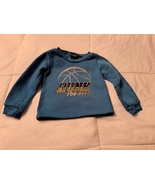 Baby Boys Size 2T Fleece Sweatshirt Blue Basketball - $4.00