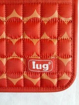 Lug Quilted Travel Wallet Passport Document Holder Orange 10&quot; x 5&quot; - £7.27 GBP