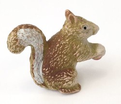 1972 Plastic Miniature Rae Hong Kong Squirrel W Acorn Figurine Approx 1”... - $12.50