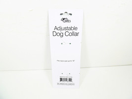 Medium Dog Collars Adjustable Buckle Nylon Dogs Collar 12&quot; - 18&quot; Green Red Blue - £5.49 GBP