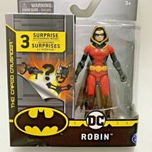 DC Comics Action Figure Caped Crusader Robin Red with Black Hood Hooded 4 in New - £8.61 GBP