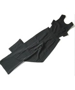 NWT BCBG MaxAzria Rossana in Black Satin Wide Leg Cutout Jumpsuit 8 x 32 - $81.18