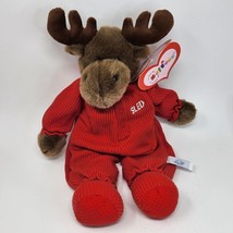 18&quot; People Pals Softees Christmas Sled Moose Stuffed Animal Plush Toy New Tag - $75.05